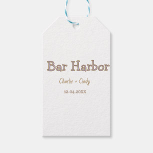 Bar Harbour bachelorette party bridesmaid wedding Gift Tags