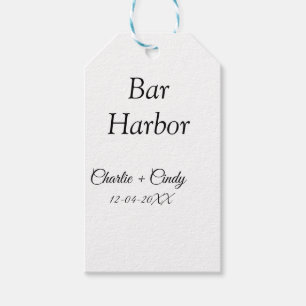 Bar Harbour bachelorette party bridesmaid wedding Gift Tags