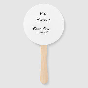 Bar Harbour bachelorette party bridesmaid wedding  Hand Fan