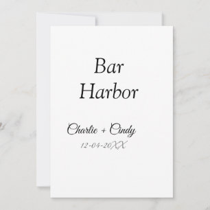 Bar Harbour bachelorette party bridesmaid wedding  Invitation