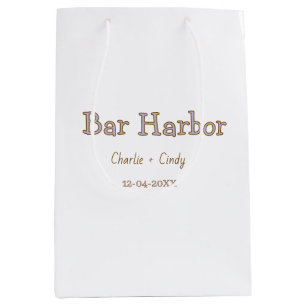 Bar Harbour bachelorette party bridesmaid wedding Medium Gift Bag