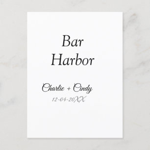Bar Harbour bachelorette party bridesmaid wedding Postcard