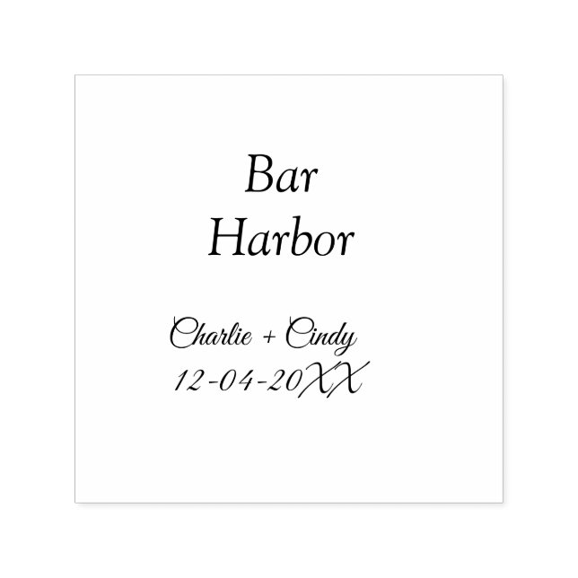 Bar Harbour bachelorette party bridesmaid wedding  Self-inking Stamp (Design)