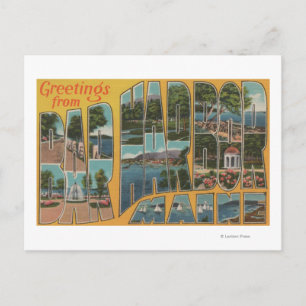 Bar Harbour, Maine - Large Letter Scenes Postcard