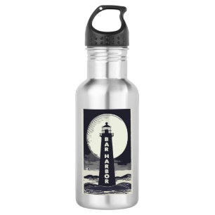 Bar Harbour Maine Lighthouse Moon 532 Ml Water Bottle