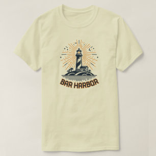 Bar Harbour Maine Lighthouse Sunrise T-Shirt