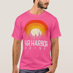 Bar Harbour Maine ME Retro Vintage 70s 80s 90s Gif T-Shirt