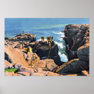 Bar Harbour Maine Thunder Hole Poster