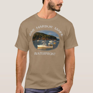 Bar Harbour, Maine Waterfront Souvenir  T-Shirt