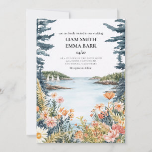 Bar Harbour Maine Wedding Invitation