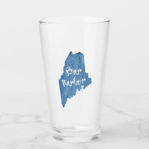 Bar Harbour Maine Wood Grain Glass