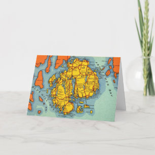 Bar Harbour - Mt Desert Island  Holiday Card