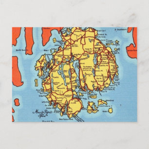 Bar Harbour - Mt Desert Island  Postcard