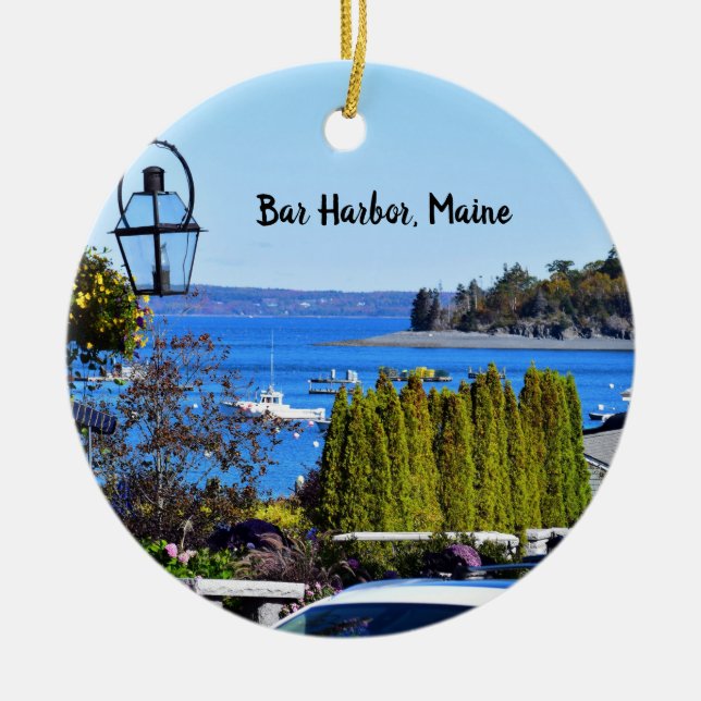 Bar Harbour Round Ornament (Front)