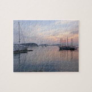Bar Harbour Ships at Sunrise I Jigsaw Puzzle