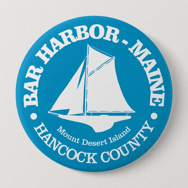 Bar Harbour (sloop) 10 Cm Round Badge (Front)