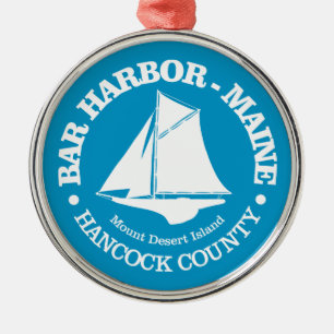 Bar Harbour (sloop) Metal Tree Decoration