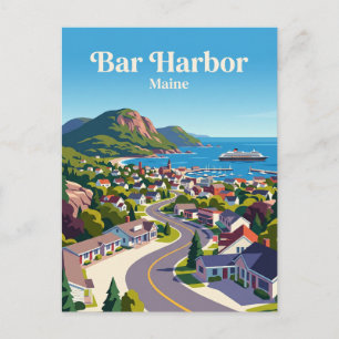 Bar Harbour USA Postcard