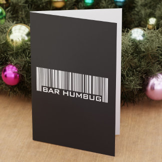 Bar Humbug - Alternative Christmas Gift Holiday Card