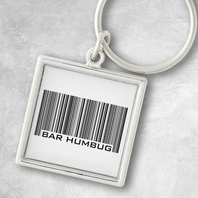 Bar Humbug Funny Christmas Pun Key Ring (Creator Uploaded)