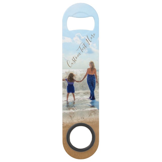 Bar Key with Custom Photo and Text Your Design (Front)