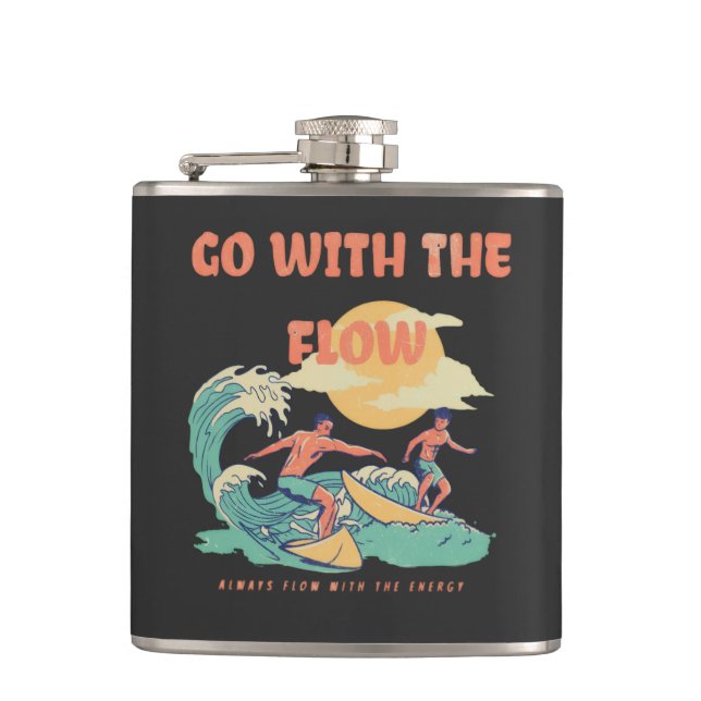 Bar/Kitchen Energy Flow Vinyl Wrapped Flask (Front)