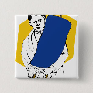 Bar MItzvah 15 Cm Square Badge