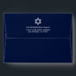 Bar Mitzvah and Bat Mitzvah Blue Invitation Envelope<br><div class="desc">Bar Mitzvah and Bat Mitzvah Blue Invitation Envelope</div>