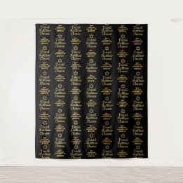 Bar Mitzvah Backdrop | Step and Repeat Banner Tapestry