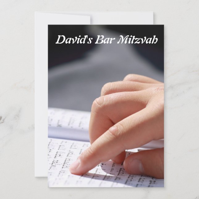 Bar Mitzvah/Bat Mitzvah Invitation (Front)