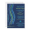Bar Mitzvah Blue and Green Prayer Shawl Invitation
