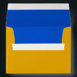 Bar Mitzvah Blue and Yellow on Any Colour Envelope<br><div class="desc">Bar Mitzvah and Bat Mitzvah invitation sets designed by Umua. Printed and shipped by Zazzle or its partners.</div>