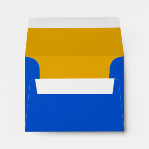 Bar Mitzvah Blue and Yellow on Any Colour Envelopes