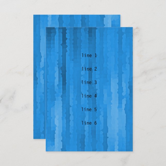 Bar Mitzvah Blue Techno Streaks Card (Front/Back)