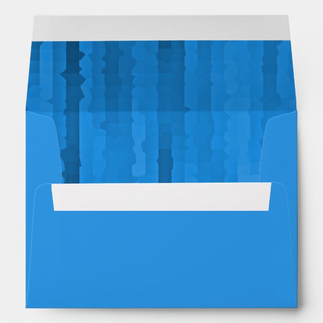 Bar Mitzvah Blue Techno Streaks Envelopes (Back (Bottom))