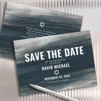 Bar Mitzvah Bold Modern Charcoal Grey Silver Foil