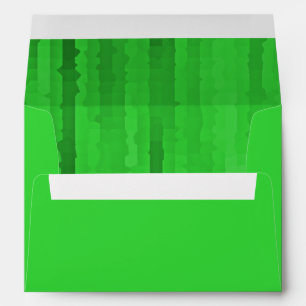 Bar Mitzvah Bright Green Techno Streaks Envelope