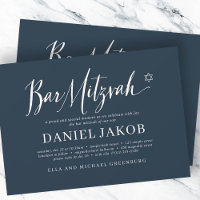 Bar Mitzvah Classic Script Modern Typography