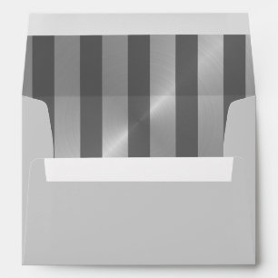 Bar Mitzvah Grey and Silver Stripe Star of David Envelope