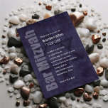 Bar Mitzvah Grunge Plum Invitation<br><div class="desc">Bar Mitzvah and Bat Mitzvah invitation sets designed by Umua. Printed and shipped by Zazzle or its partners.</div>