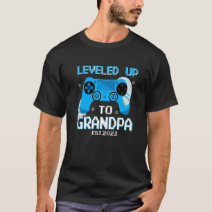 Bar Mitzvah Levelled Up To Grandpa Est 2023 New Gr T-Shirt