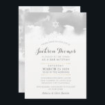 BAR MITZVAH modern pale grey grey watercolor Invitation<br><div class="desc">by kat massard >>> kat@simplysweetPAPERIE.com <<< - - - - - - - - - - - - - - - - - - - - - - - - - - - - - - - CONTACT ME for custom wording or to add any lines in Hebrew Love the...</div>