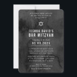 BAR MITZVAH modern trendy moody black watercolor Invitation<br><div class="desc">by kat massard >>> kat@simplysweetPAPERIE.com <<< A trendy invitation design for your child's BAR MITZVAH Setup as a template it is simple for you to add your own details, or hit the customise button and you can add or change text, fonts, sizes etc TIP :: 1. To change/move graphics /...</div>
