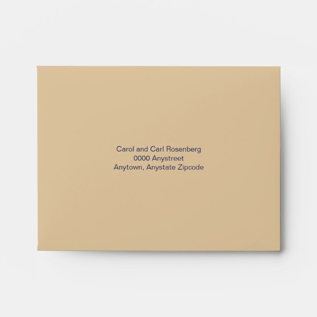 Bar Mitzvah Movie Star Reply Envelope (Front)