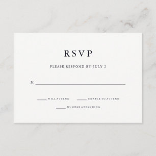 Bar Mitzvah or Bat Mitzvah RSVP Card