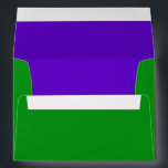 Bar Mitzvah Purple and Green on Any Colour Envelopes<br><div class="desc">Bar Mitzvah and Bat Mitzvah invitation sets designed by Umua. Printed and shipped by Zazzle or its partners.</div>