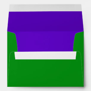 Bar Mitzvah Purple and Green on Any Colour Envelopes