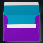 Bar Mitzvah Purple and Turquoise on Any Colour Envelopes<br><div class="desc">Bar Mitzvah and Bat Mitzvah invitation sets designed by Umua. Printed and shipped by Zazzle or its partners.</div>