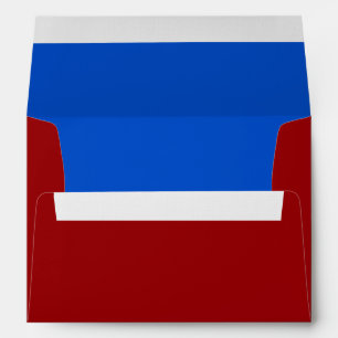 Bar Mitzvah Red and Blue on Any Colour Envelope