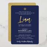 BAR MITZVAH script lettering gold navy blue<br><div class="desc">by kat massard >>> WWW.SIMPLYSWEETPAPERIE.COM <<< An elegant, simple design for your Child's BAT or BAR MITZVAH Love the design, but would like to see some changes - another colour scheme, product, add a photo or adapted for a different occasion - no worries simply contact me, kat@simplysweetPAPERIE.com - I am...</div>